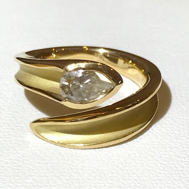 最高の品質の  ☆K18 ダイヤ 0.75ct付きデザインリング☆ リング(指輪)