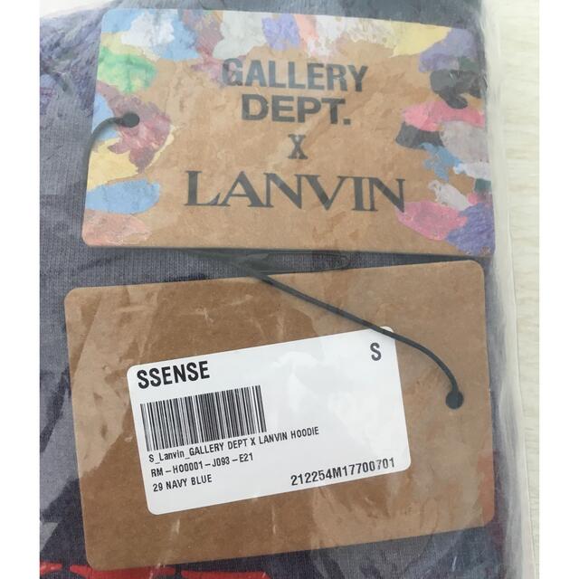 LANVIN(ランバン)のgallery dept lanvin パーカー ネイビー S 新品未使用 メンズのトップス(パーカー)の商品写真
