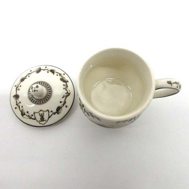 WEDGWOOD(ウェッジウッド)のウェッジウッド フロッグサービス 蓋付き クリームカップ アイスカップ 復刻 エンタメ/ホビーの美術品/アンティーク(陶芸)の商品写真