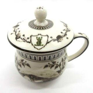 ウェッジウッド(WEDGWOOD)のウェッジウッド フロッグサービス 蓋付き クリームカップ アイスカップ 復刻(陶芸)