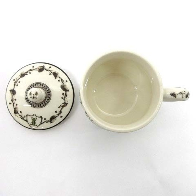 WEDGWOOD(ウェッジウッド)のウェッジウッド フロッグサービス 蓋付き クリームカップ アイスカップ 復刻 エンタメ/ホビーの美術品/アンティーク(陶芸)の商品写真