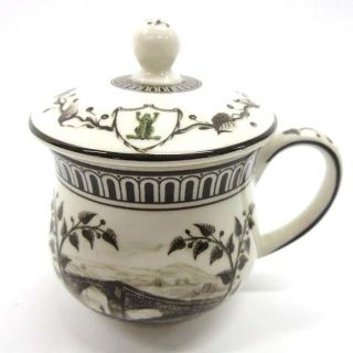 ウェッジウッド(WEDGWOOD)のウェッジウッド フロッグサービス 蓋付き クリームカップ アイスカップ 復刻(陶芸)