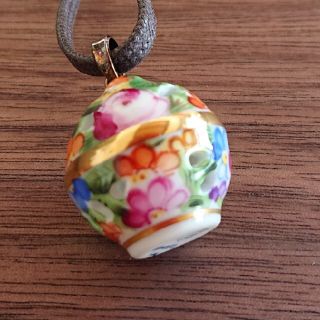 HEREND ヘレンド ペンダントトップ 透かしボンボン ネックレス