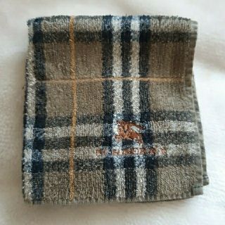 バーバリー(BURBERRY)のBURBERRY　バーバリー　タオルハンカチ　ミニタオル　カーキ　ブラウン(ハンカチ)