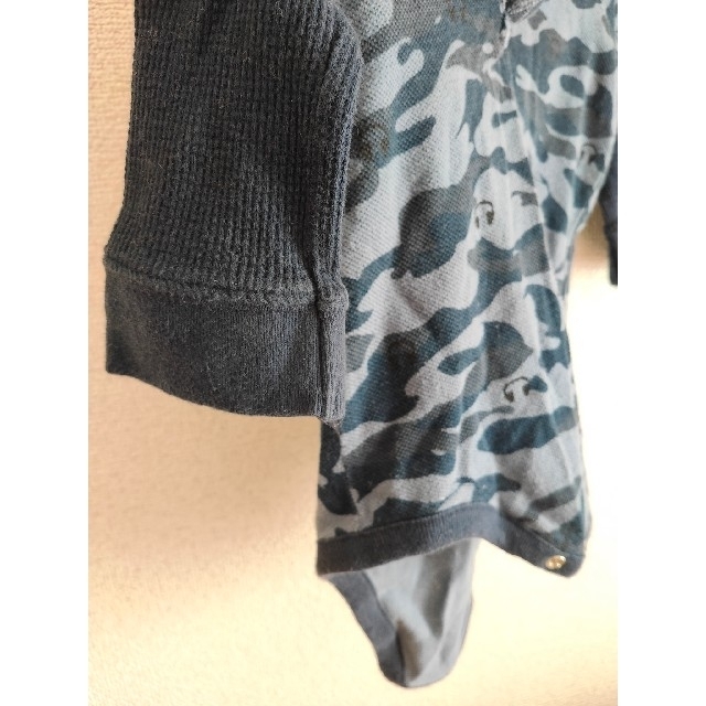 babyGAP(ベビーギャップ)のベビーギャップ　ポロシャツ生地　ロンパース　80センチ キッズ/ベビー/マタニティのベビー服(~85cm)(ロンパース)の商品写真