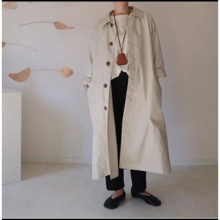 新品未使用　argue Burberry coat ECRU(ロングコート)