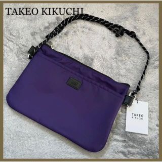 タケオキクチ(TAKEO KIKUCHI)の◇新品◆ TAKEO KIKUCHI　バッグ  サコッシュ　パープル(ショルダーバッグ)