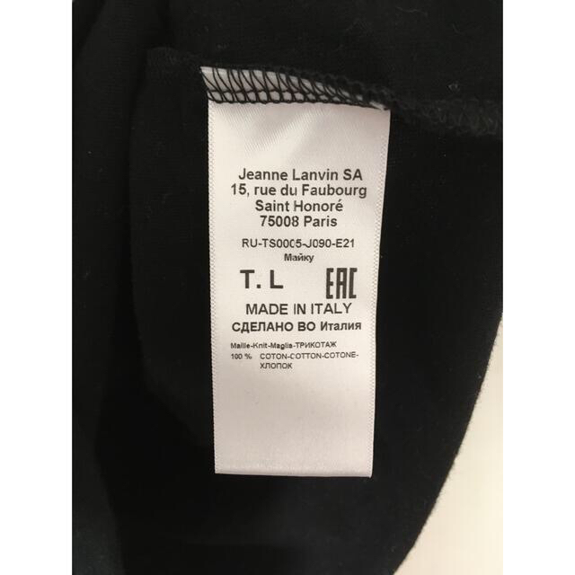 LANVIN ✖️ GALLERY DEPT Tシャツ 黒 Lサイズ