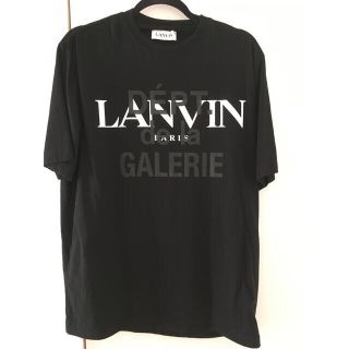 ランバン(LANVIN)のLANVIN ✖️ GALLERY DEPT Tシャツ 黒 Lサイズ(Tシャツ/カットソー(半袖/袖なし))