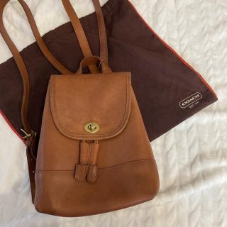 コーチ(COACH)の【袋付、良品】coach オールドコーチ リュック キャメル色 9960(リュック/バックパック)