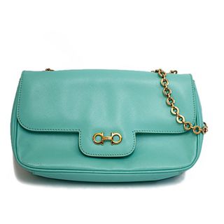 ○希少○Ferragamo フェラガモ バッグ ガンチーニ マットグリーン itt
