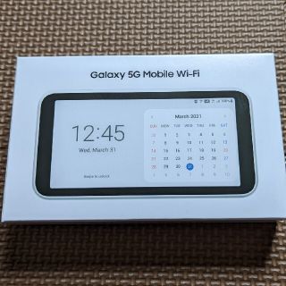 ギャラクシー(Galaxy)のGalaxy 5G Mobile Wi-Fi SCR01SWU ホワイト(PC周辺機器)