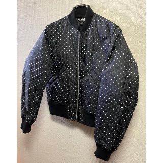 ブラックコムデギャルソン(BLACK COMME des GARCONS)のBLACK COMME des GARCONS ボンバージャケット　ポルカドット(ブルゾン)