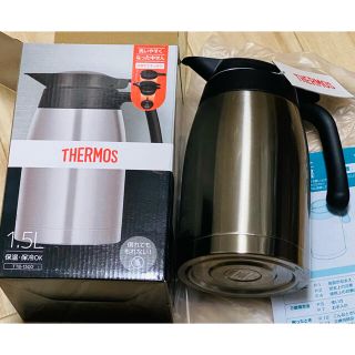 サーモス(THERMOS)の【新品未使用】サーモス　ステンレスポット　1.5リットル　黒(水筒)