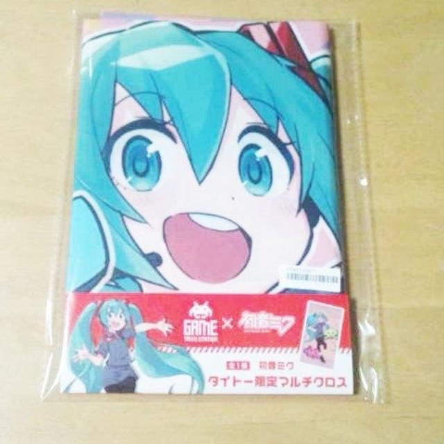 TAITO(タイトー)の未開封　描き下ろし　初音ミク　タイトー限定マルチクロス エンタメ/ホビーのアニメグッズ(タオル)の商品写真