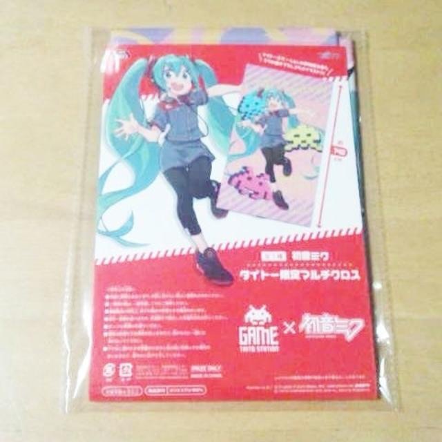 TAITO(タイトー)の未開封　描き下ろし　初音ミク　タイトー限定マルチクロス エンタメ/ホビーのアニメグッズ(タオル)の商品写真