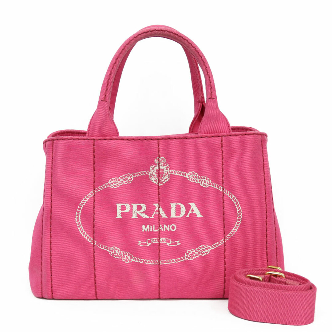 プラダ PRADA カナパトート　PM ショルダーバッグ ピンク レディース