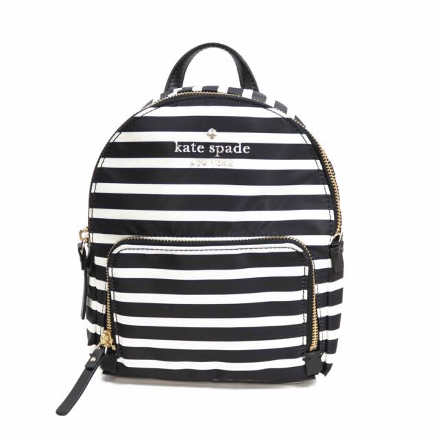 中古】ケイトスペード Kate Spade リュック・デイパック ボーダー 無料