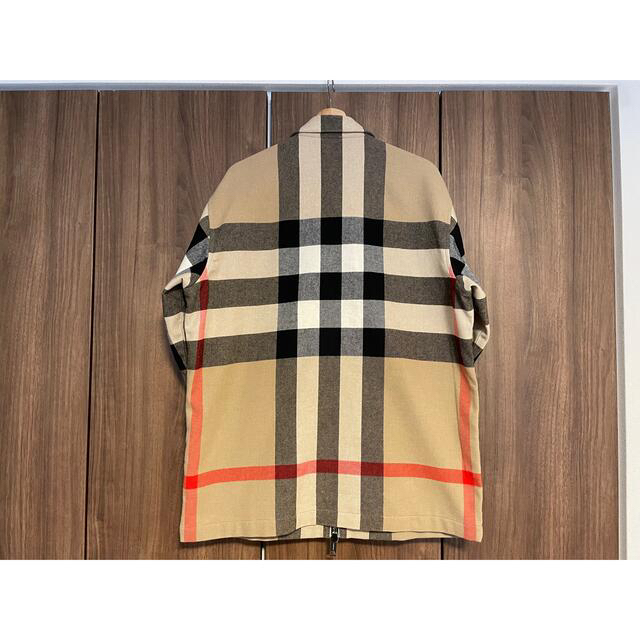 BURBERRY(バーバリー)の2022年新作　バーバリー　チェック ウールコットン ジップフロントシャツ メンズのトップス(シャツ)の商品写真