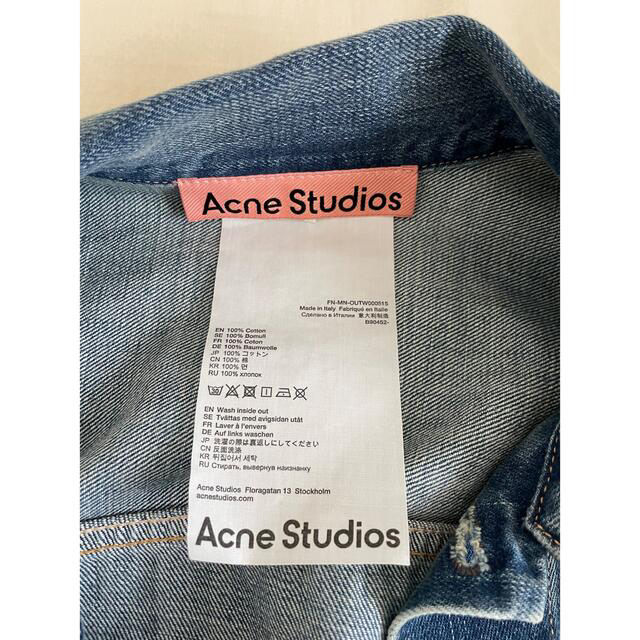 Acne Studios(アクネストゥディオズ)のacne studios  デニムジャケット メンズのジャケット/アウター(Gジャン/デニムジャケット)の商品写真