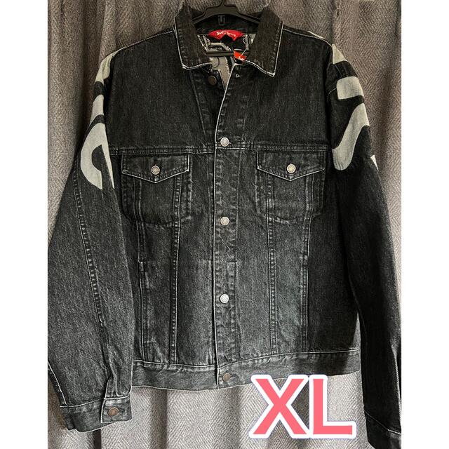 Supreme Inset Logo Denim Trucker Jacket