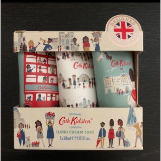 キャスキッドソン(Cath Kidston)のキャスキッドソン　ハンドクリームトリオ　ロンドンピープル　3×30ml(ハンドクリーム)