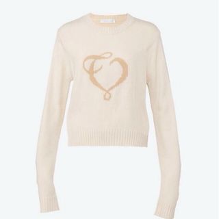 the virgins heart logo knit ivory (ニット/セーター)