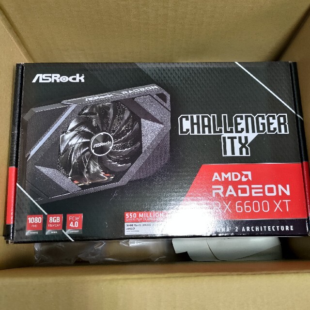 ASRock RX6600 XT Challenger ITX 8G 新品未使用 PCパーツ