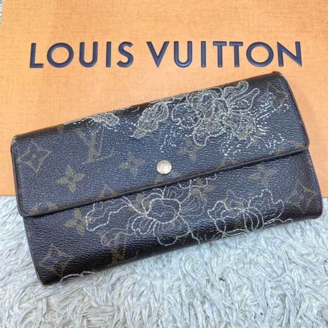 『1年保証』 LOUIS VUITTON - ✨限定品✨　ルイヴィトン　ポルトフォイユ サラ ダンテエル　モノグラム　刺繍 財布