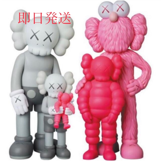 KAWS FAMILY GREY/PINK/FLUORO PINK