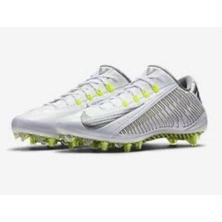 ナイキ(NIKE)のNIKE”Vapor Carbon Elite“ホワイト/シルバー27㌢ 美品(アメリカンフットボール)