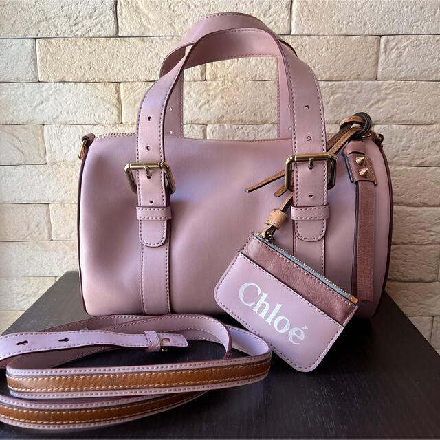 Chloe ♡ モーヴピンクのバックバッグ