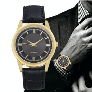 359【人気商品】メンズ 腕時計 クォーツ 黒色 時計 シンプル(腕時計(アナログ))