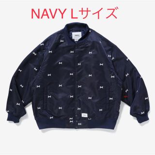 ダブルタップス(W)taps)のWTAPS 22SS TEAM JACKET NAVY Lサイズ(ナイロンジャケット)