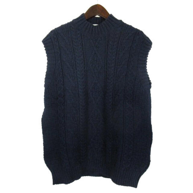 other(アザー)のoldderby knitwear ウール ベスト ニット ネイビー XL メンズのトップス(ベスト)の商品写真