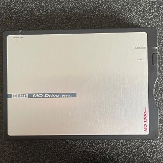 アイオーデータ(IODATA)の1.3GB対応コンパクトMOドライブMOC2-U1.3R +未使用MOディスク付(PC周辺機器)