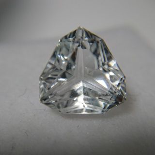 ホワイト トパーズ ルース トリリアント カスタムカット 7.01ct(各種パーツ)