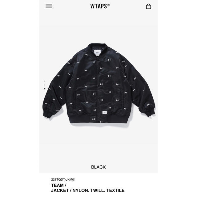 WTAPS 22ss TEAM JACKET BLACK XL 新品未使用 | www.myglobaltax.com