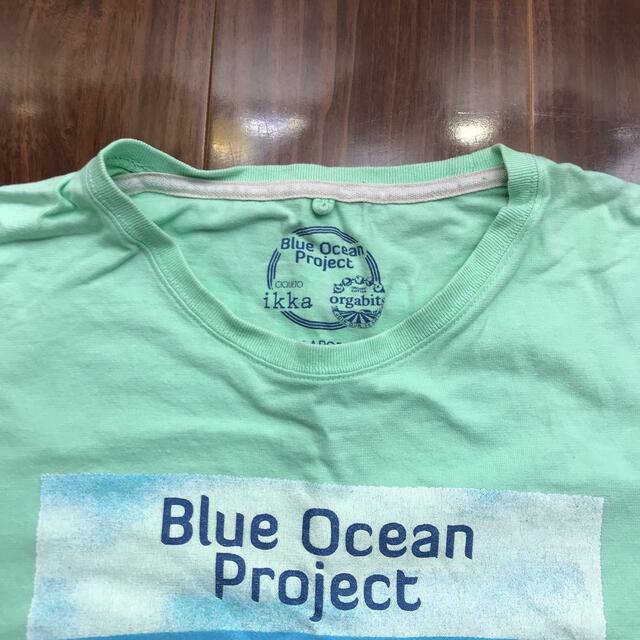 ikka(イッカ)のikka Blue Ocean Project メンズ半袖Tシャツ L グリーン メンズのトップス(Tシャツ/カットソー(半袖/袖なし))の商品写真