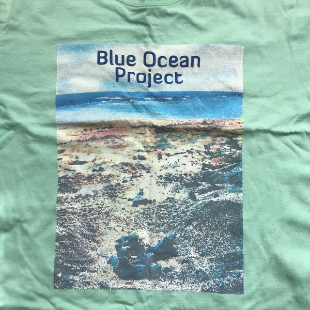 ikka(イッカ)のikka Blue Ocean Project メンズ半袖Tシャツ L グリーン メンズのトップス(Tシャツ/カットソー(半袖/袖なし))の商品写真