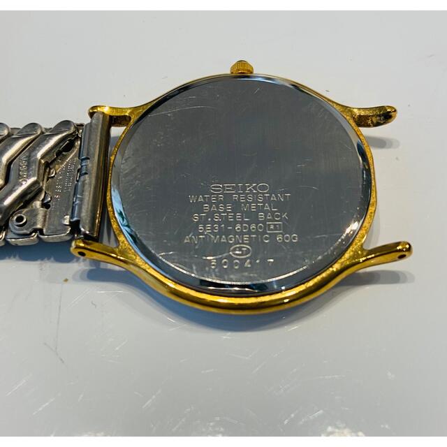 SEIKO(セイコー)の【ジャンク】SEIKO DOLCE 伸縮バンド　5E31-6D60 メンズの時計(腕時計(アナログ))の商品写真