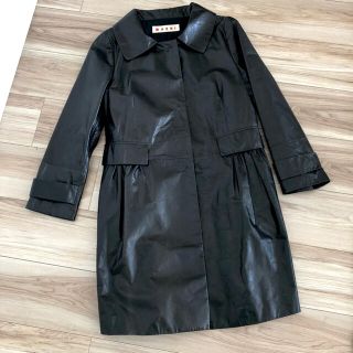 マルニ(Marni)のMARNIマルニ本革コート美品¥15万ミュベールアメリミュウミュウ(チェスターコート)