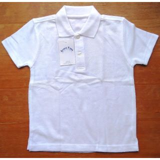 男の子用 白色ポロシャツ 110cm (Arvore Plano)(Tシャツ/カットソー)