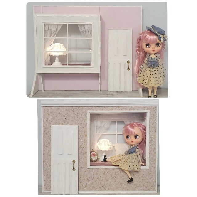 出窓°+背景ボード*°ドールハウス*ブライスやリカちゃんなどに ... 【専用】背景ボード*°ドールハウス*°ブライスやりかちゃんなどに