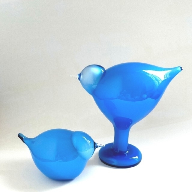 iittala(イッタラ)のSummer stint/Blue stint　親子バード　オイバトイッカ インテリア/住まい/日用品のインテリア小物(置物)の商品写真