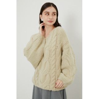 リエンダ(rienda)の🌸Ayu様専用🌸新品riendaリエンダ　ケーブルオーバーニットトップス♡(ニット/セーター)