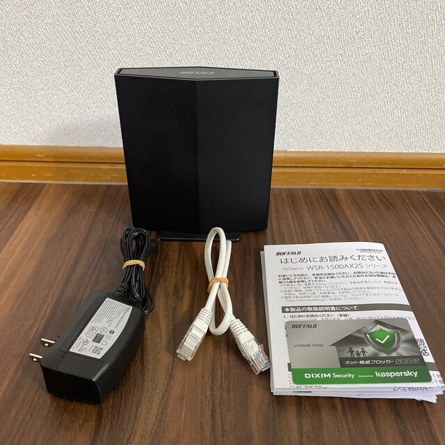バッファロー WiFiルーター WSR-1500AX2S/NBK Wi-Fi 6