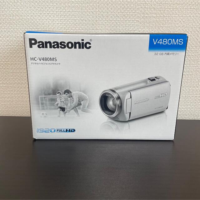 【新品未使用】Panasonic  ビデオカメラ HC-V480MS-K590mm本体奥行