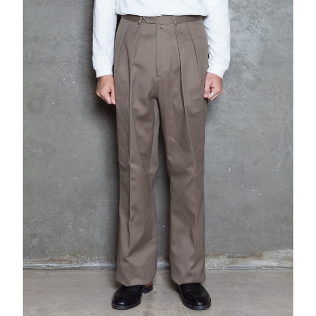 メンズ4/22まで】NEAT 20SS Cotton Pique Wide Khaki