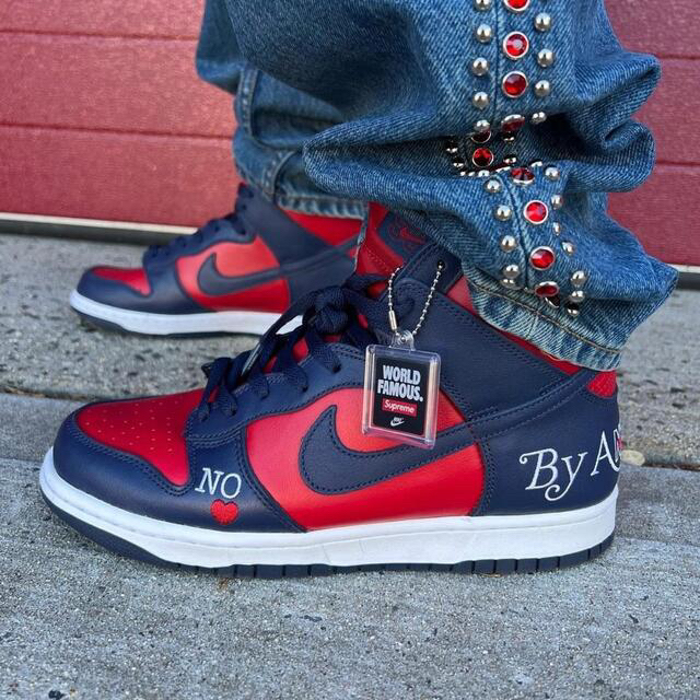 送込28!! Supreme×NIKE DUNK HIGH赤紺 granbyace.com